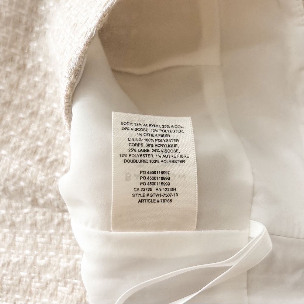 Aritzia Babaton beige tweed mini skirt - Picture 9 of 10